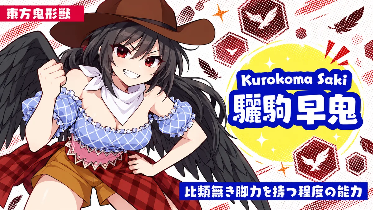 驪駒早鬼の動画用二次創作イラスト