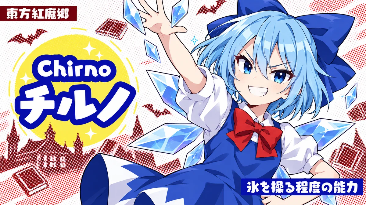 チルノの動画用二次創作イラスト