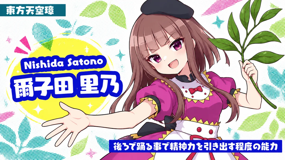爾子田里乃の動画用二次創作イラスト