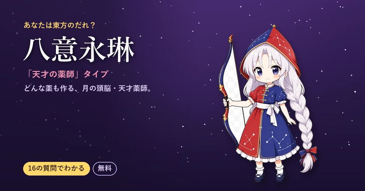 八意永琳タイプの結果カード