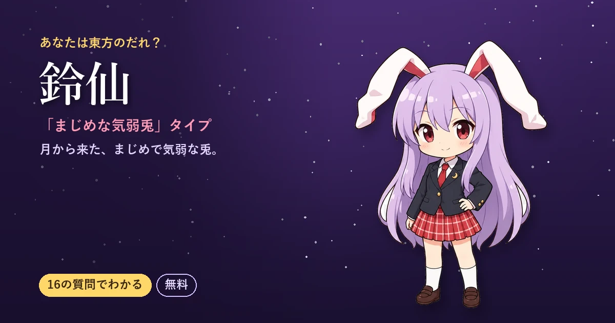鈴仙タイプの結果カード